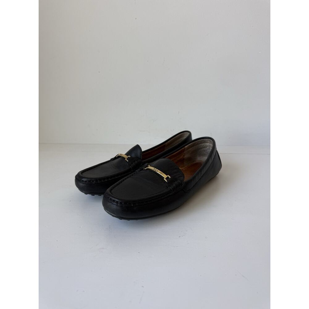 Lauren Ralph Lauren Driving Shoes Loafers BRIONY Black 6.5B 14557